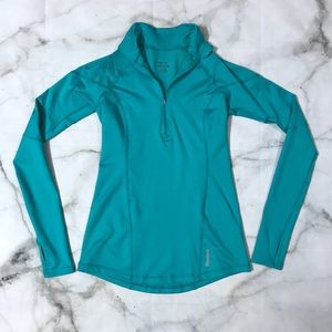 Reebok Playdry 1/4 Zip Long Sleeve with Thumbholes